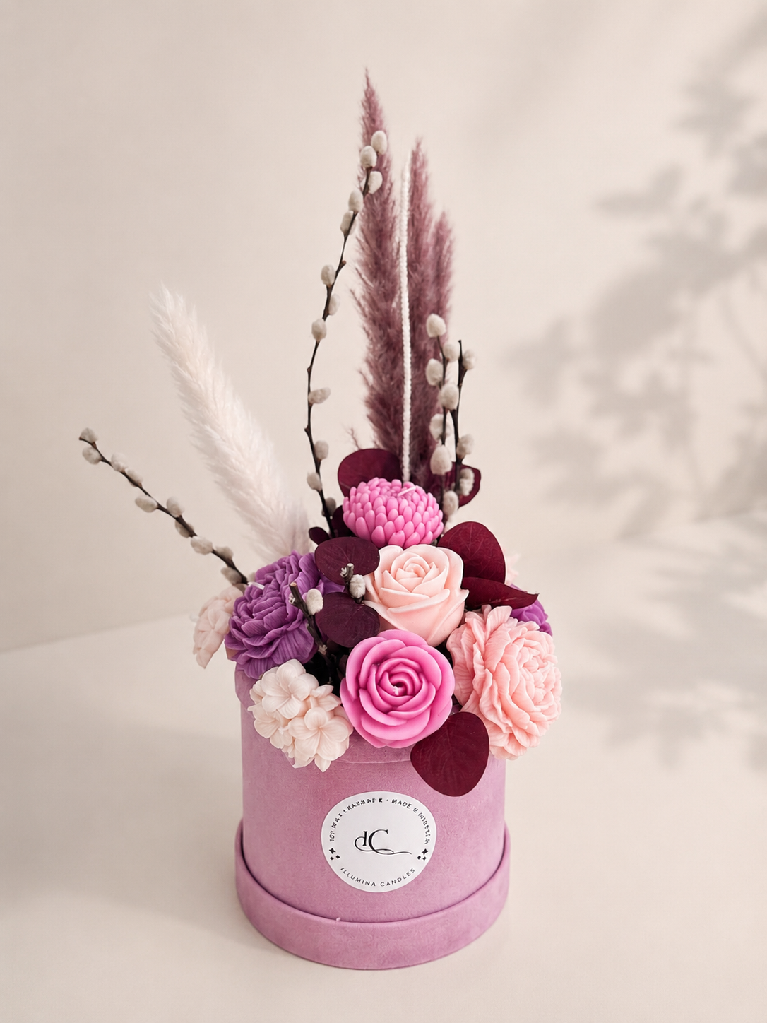 Pink Bouquet Candle