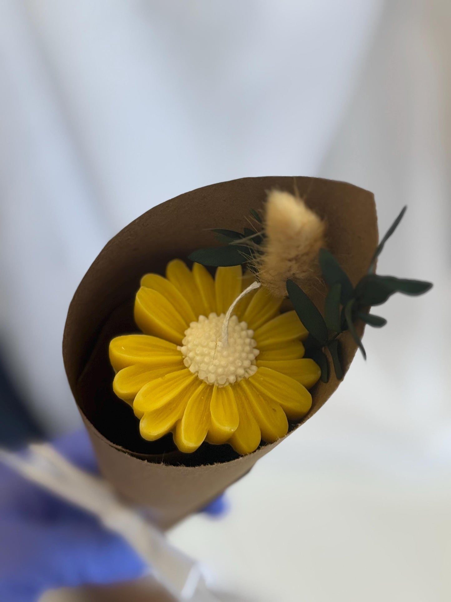 Personalized Daisy Candle Favors