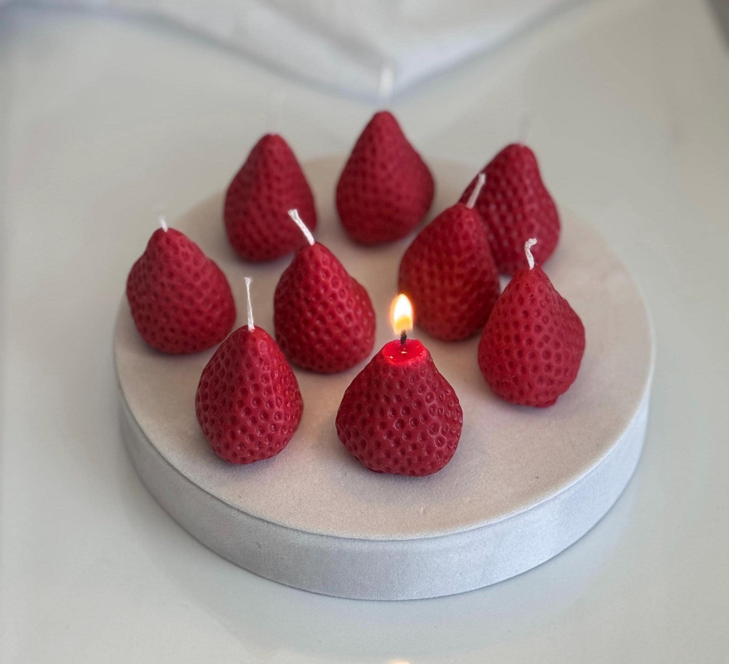 Birthday Cake Strawberry Candles