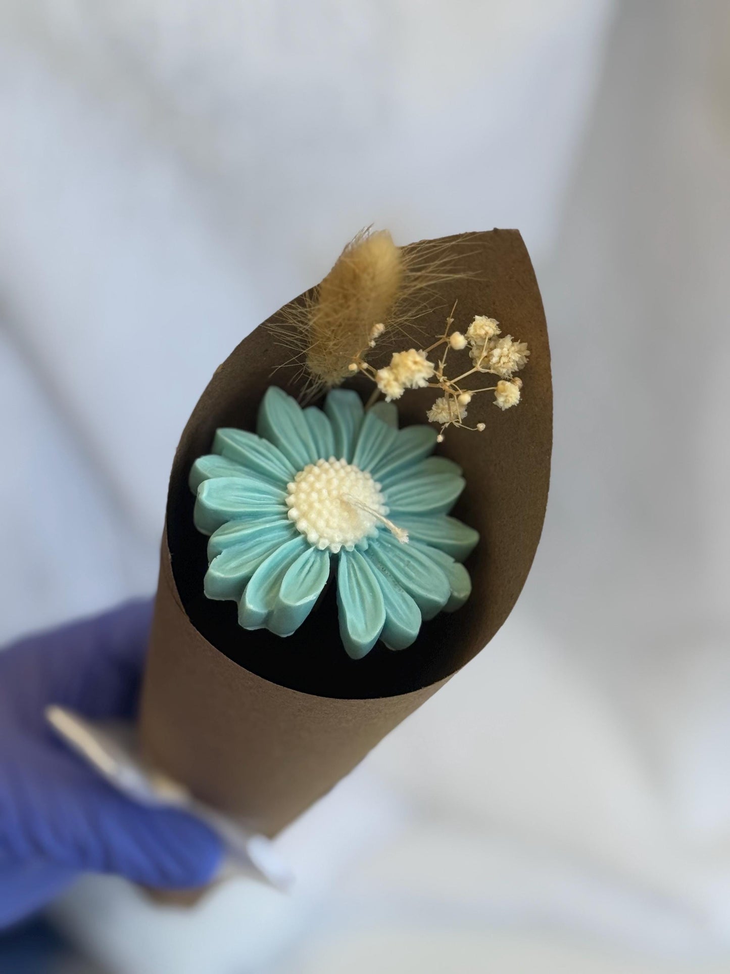 Personalized Daisy Candle Favors