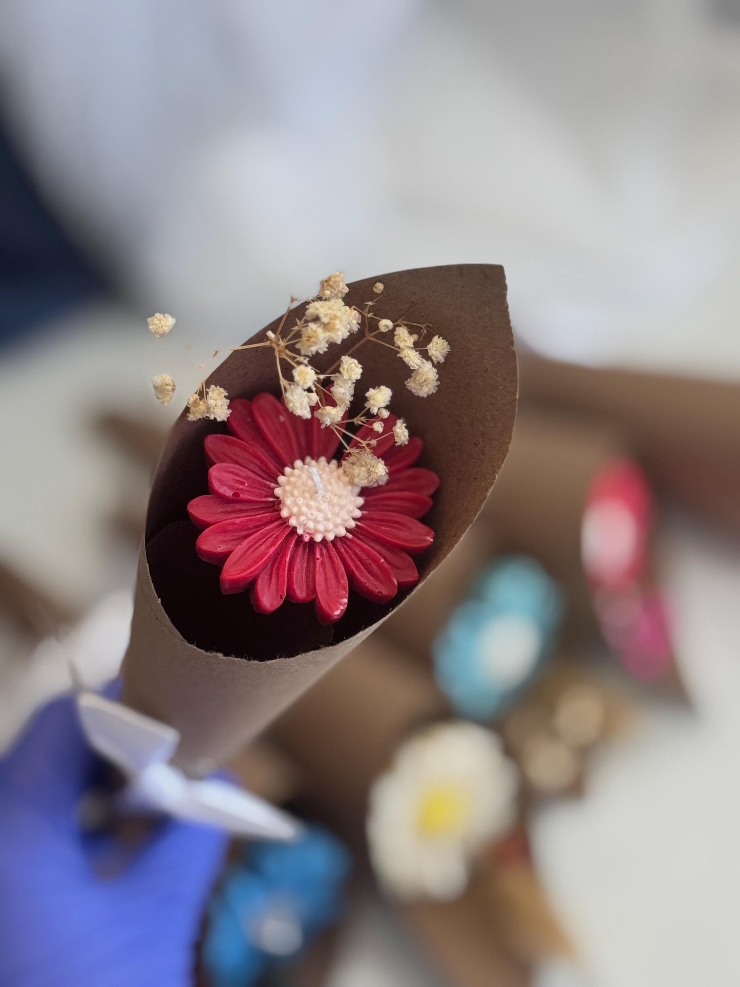 Personalized Daisy Candle Favors