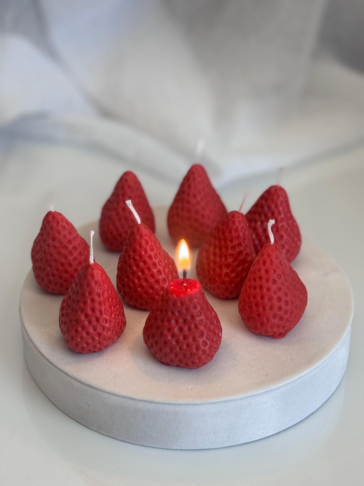 Birthday Cake Strawberry Candles